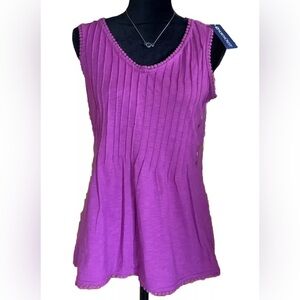 NEW Women’s Northcrest Spring Violet Purple Tank Sleeveless Shirt Size Small